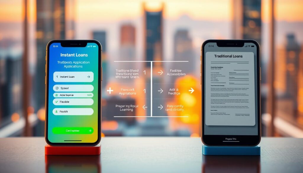 instant loans vs traditional loans comparison